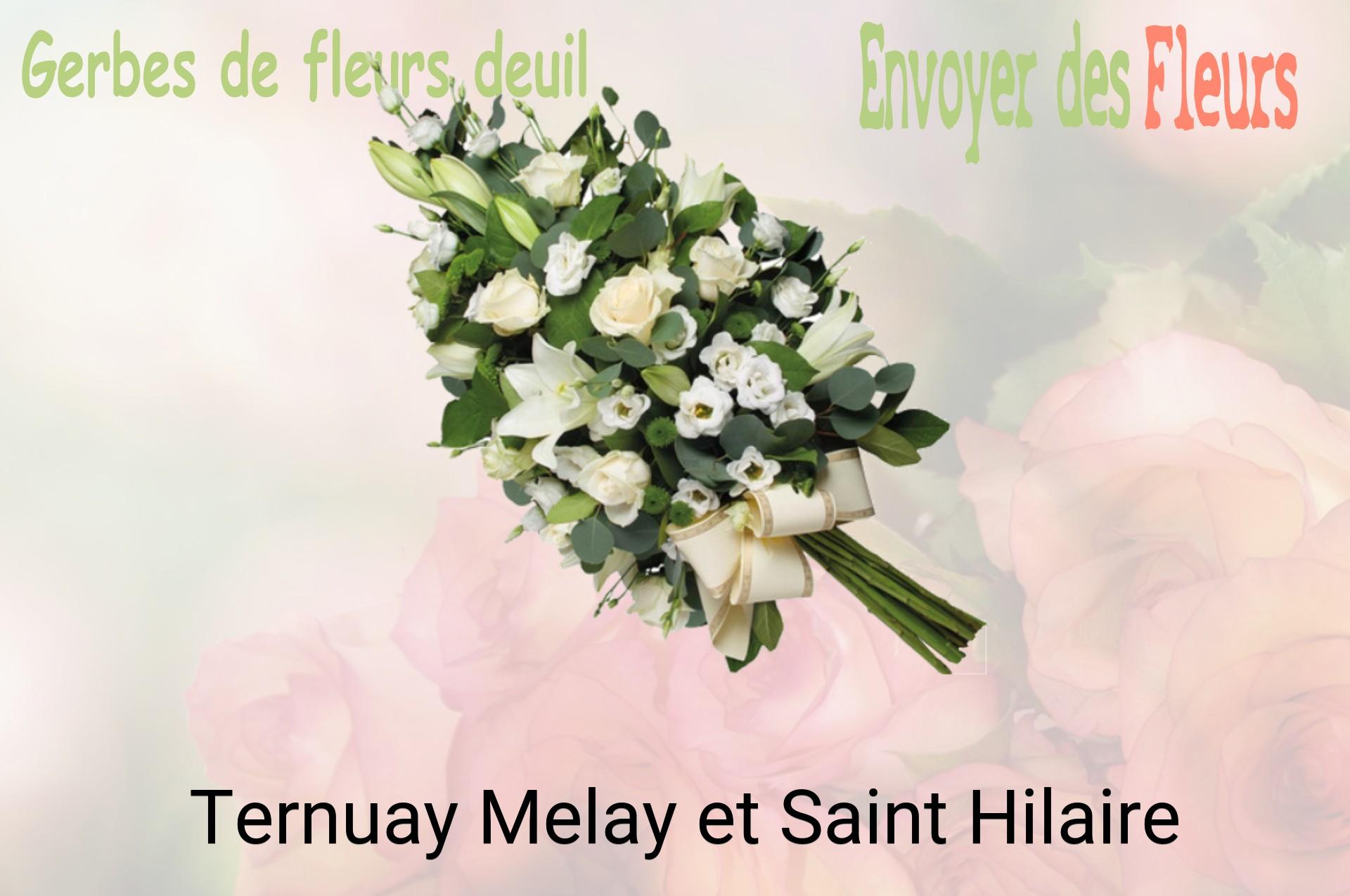Gerbe de fleurs de deuil livrée à Ternuay-Melay-et-Saint-Hilaire